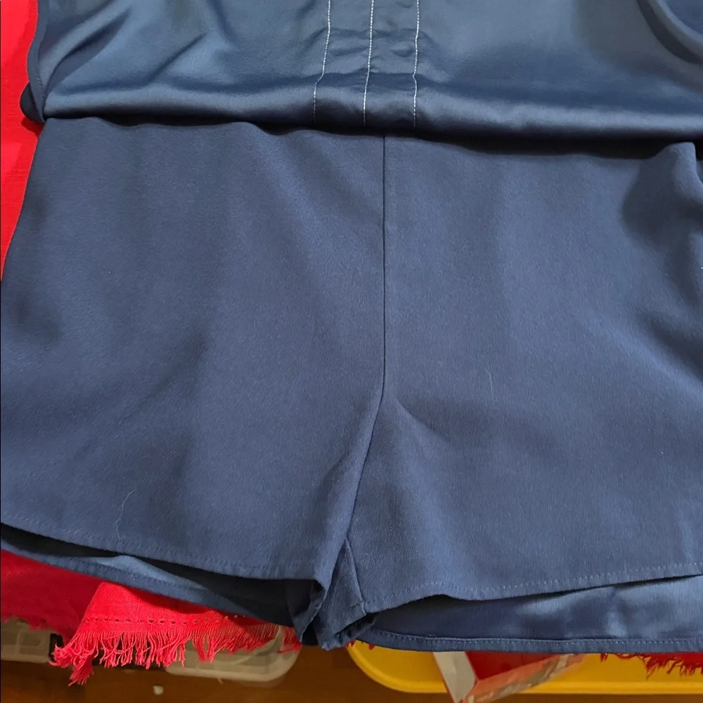 LILLY PULITZER SAHAR NAVY ROMPER DRESS - Picture 7 of 8